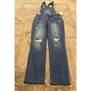 NEW Womens  Jr Wallflower Overall Dungaree Blue Jeans Sz Small